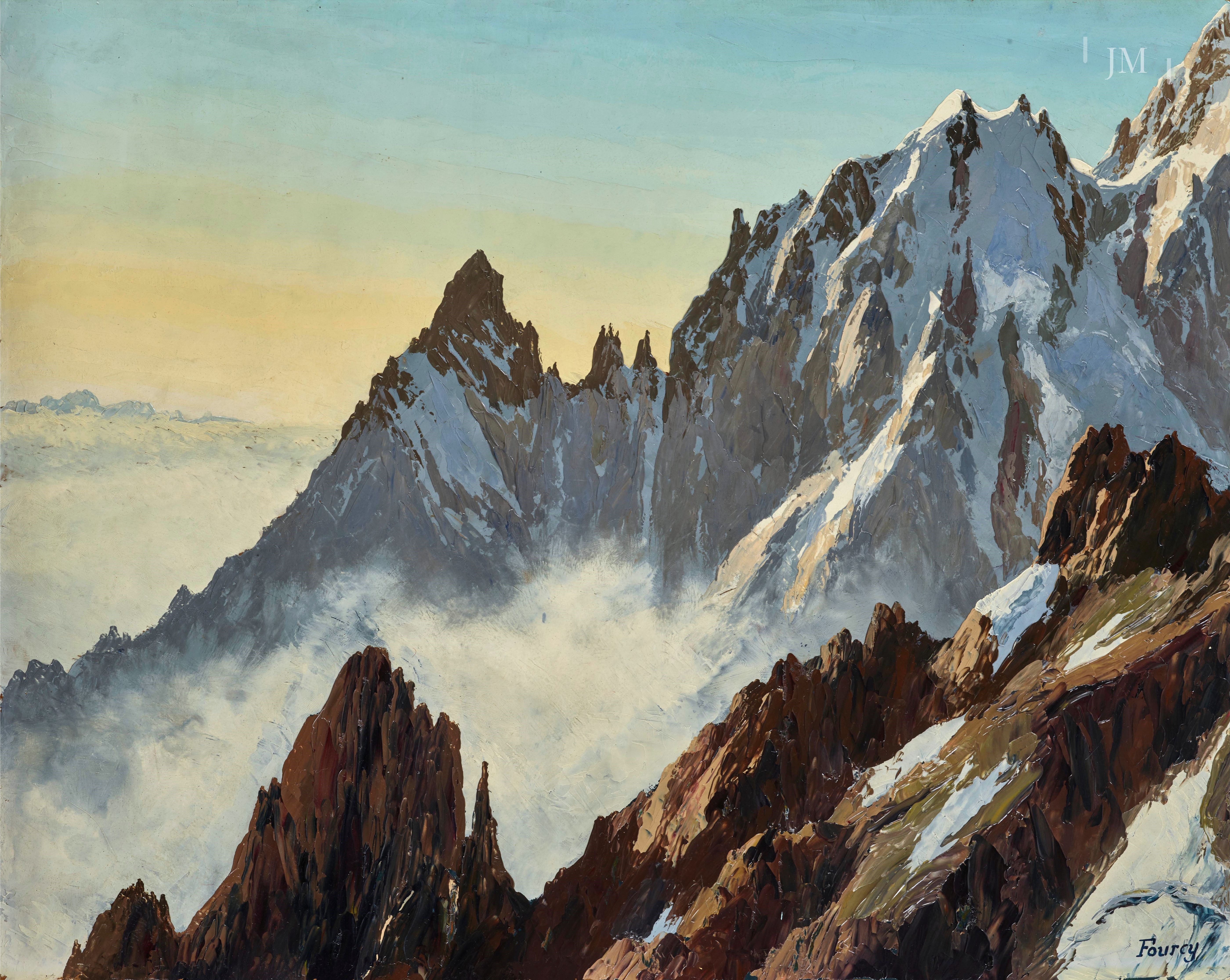 The Aiguille Noire de Peuterey, Mont Blanc, France